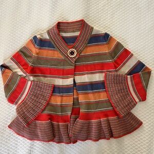 Marks & Spencer Multicolor Striped Knit Cardigan • 7/8